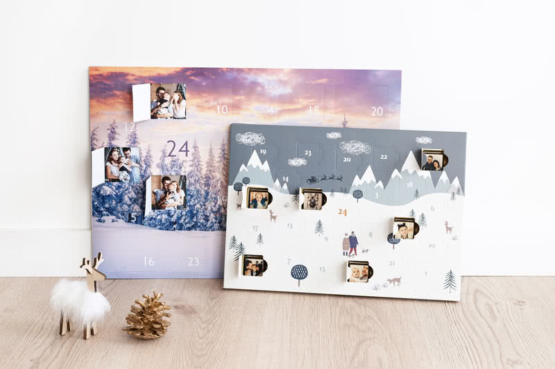 adventkalender gepersonaliseerd met of zonder chocolade